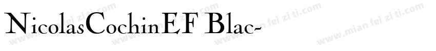 NicolasCochinEF Blac字体转换